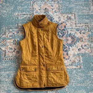 Barbour Wray Quilted Mustard Yellow Women's Vest